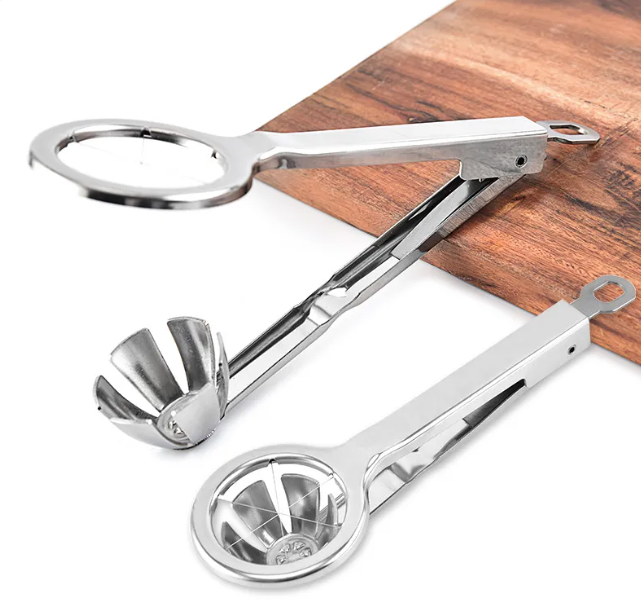 Cutter de ouă din oțel inoxidabil – Feliator manual pentru ouă fierte