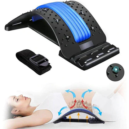 Spinal column stretcher for a relaxing sensation 