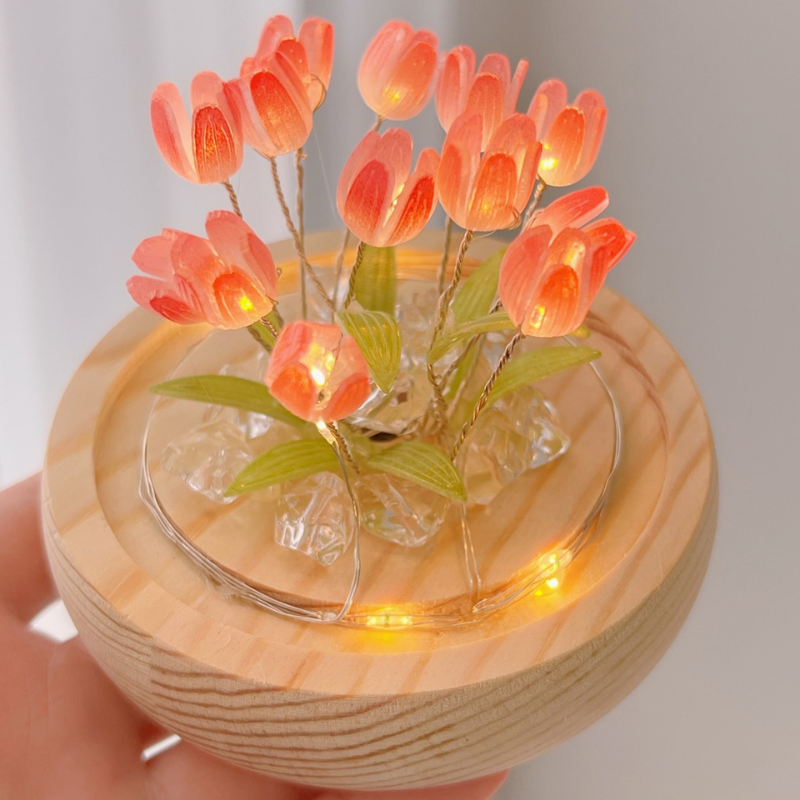 DIY tulipanlampe – Blød blomsterlys 