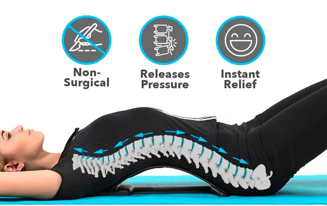 Spinal column stretcher for a relaxing sensation 