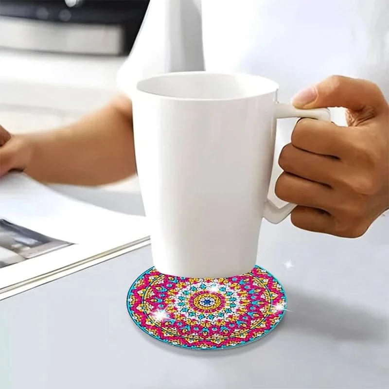 DIY strassilla varustettu coasters-setti 