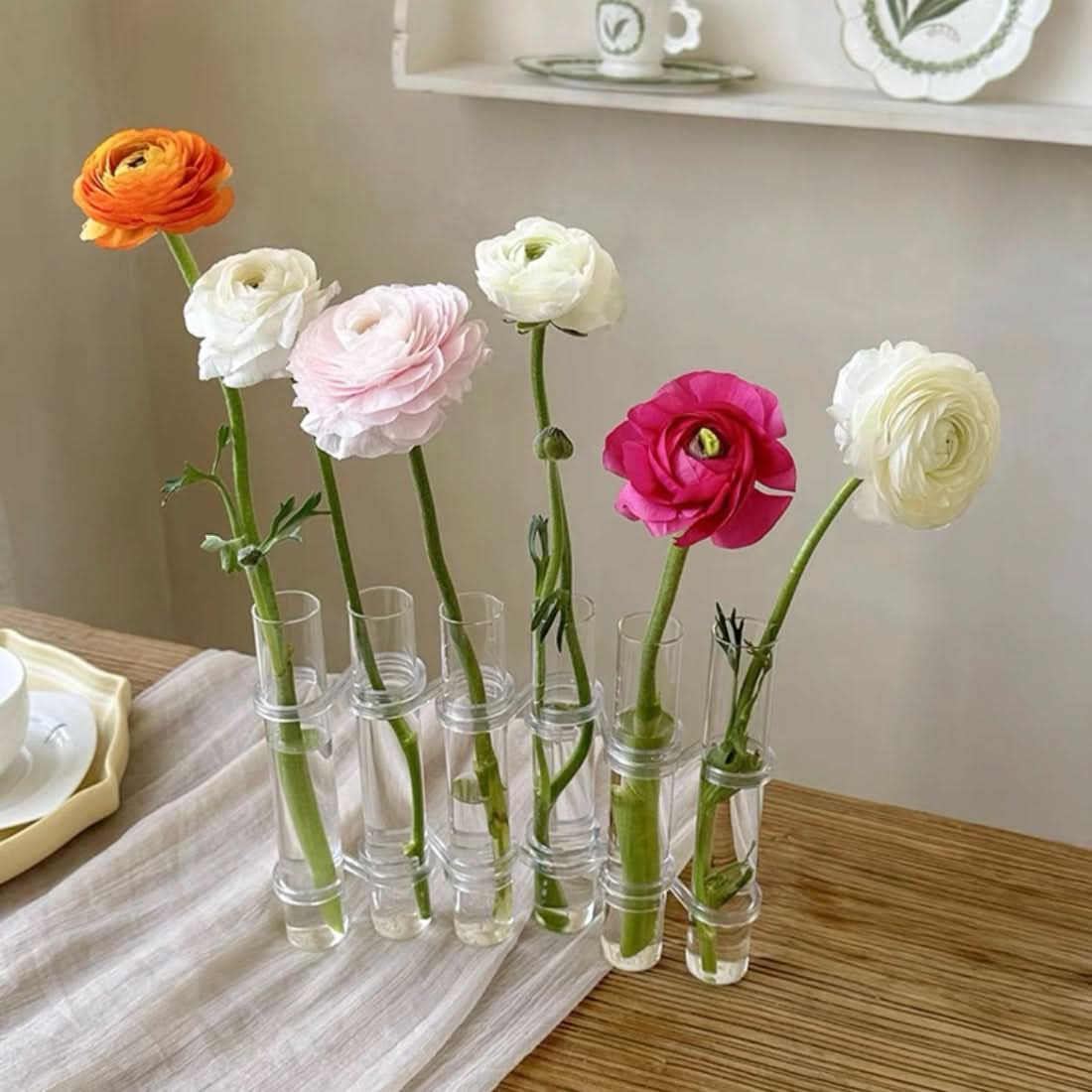 Elegante modulare Vase für kreative Blumenarrangements 