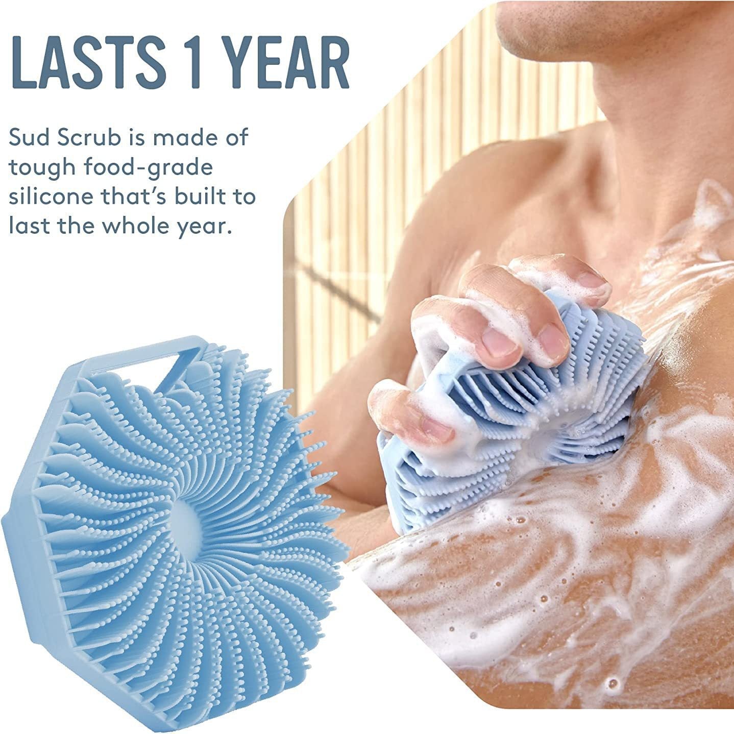 Cepillo exfoliante corporal higiénico para una piel radiante 