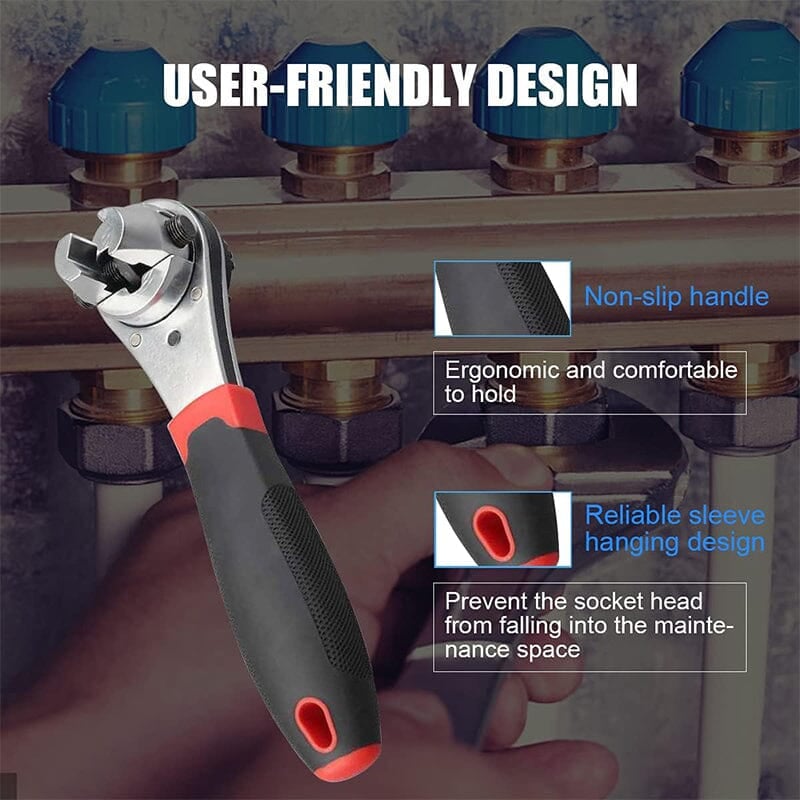 360° adjustable ratchet wrench for all your bolts 