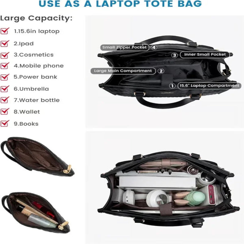 Bolsa de trabajo 3 en 1 elegante y funcional 