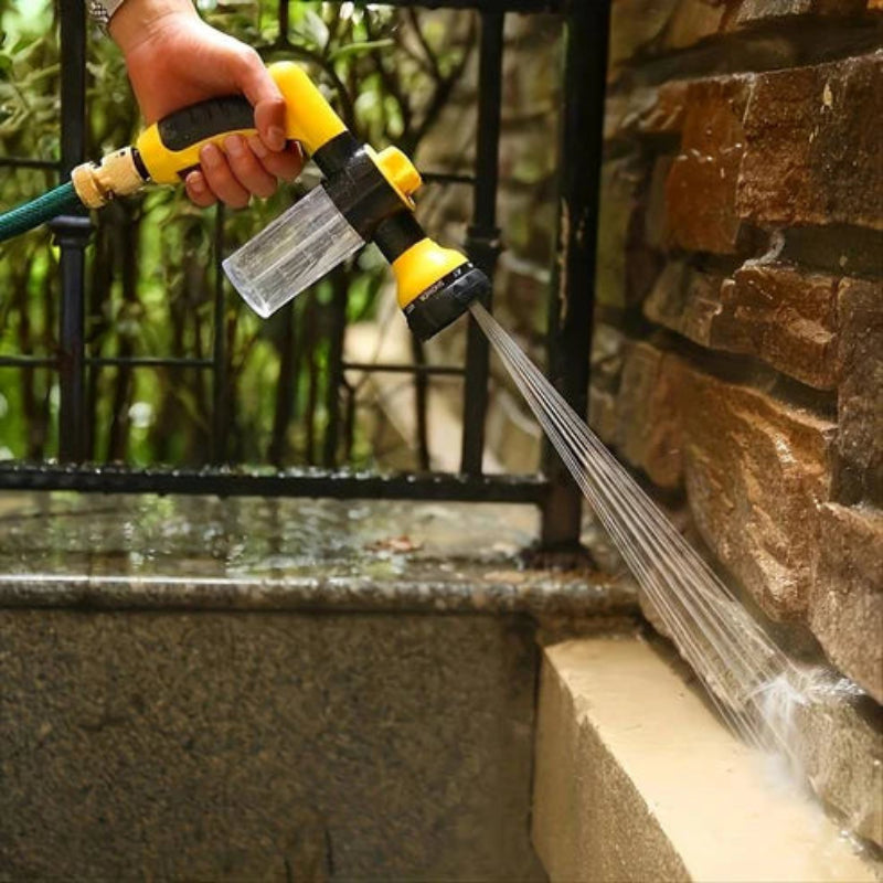 אקדח מים בלחץ גבוה לניקוי והשקיה 