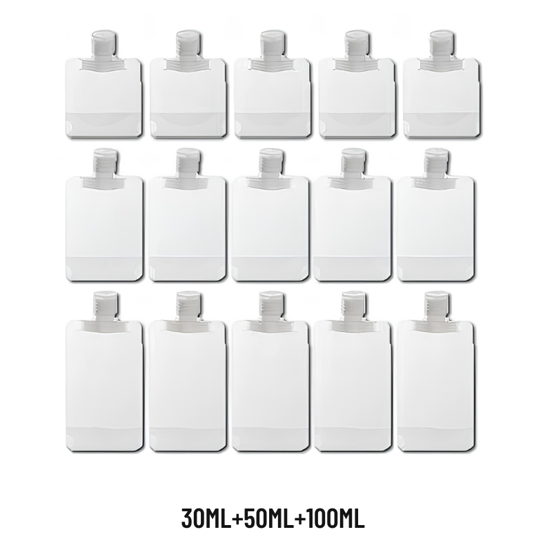 Set of 40 travel bottles – clean and organized transport — 30ML+50ML+100ML, photo 15