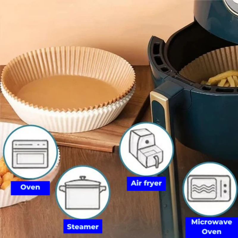 Praktiske bakepapir for Air fryer – Renslighet og tidsbesparelse 