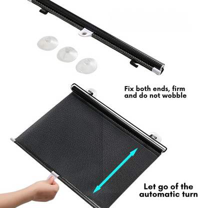 حاجب الشمس مضاد للأشعة فوق البنفسجية مع أكواب شفط بدون ثقب 