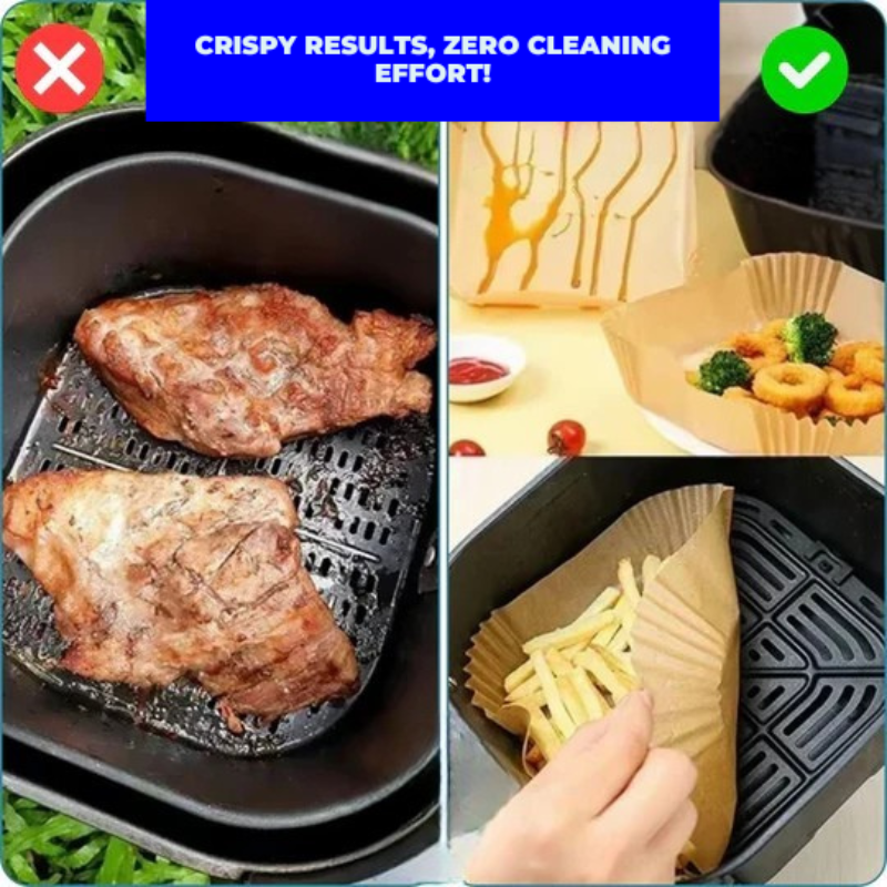 Praktiske bakepapir for Air fryer – Renslighet og tidsbesparelse 