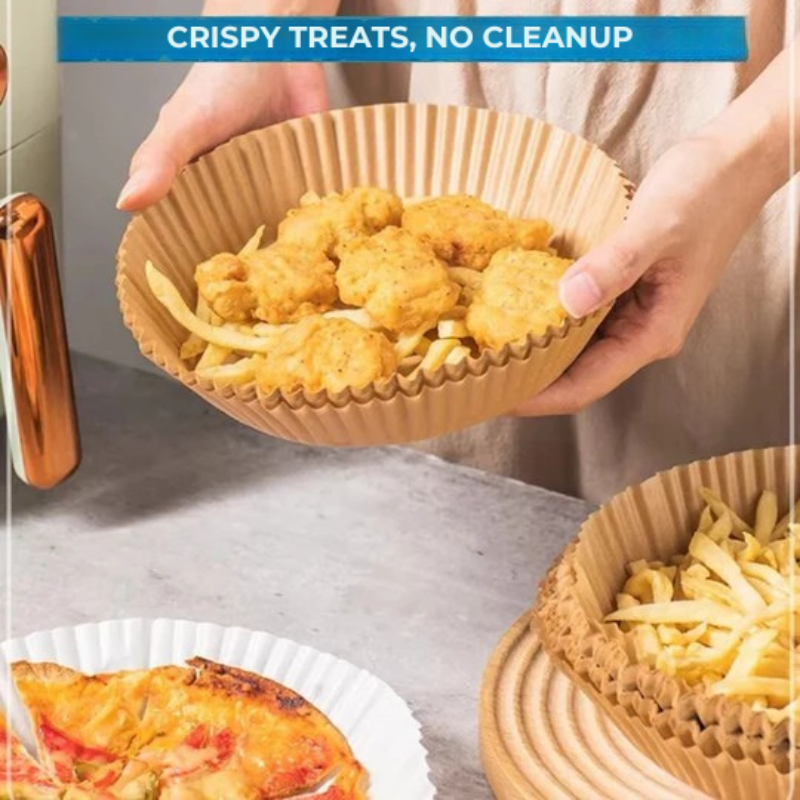 Praktiske bakepapir for Air fryer – Renslighet og tidsbesparelse 