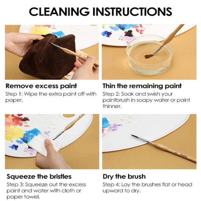 Presné štetce na jemné a dokonalé detaily (x11) 