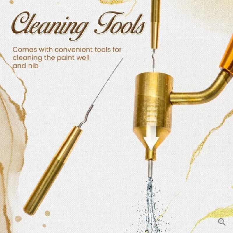 Perfekt träningspenna för ett flytande kalligrafi 