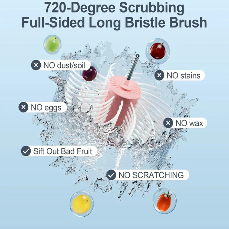 Perfekt rengjøring av frukt uten anstrengelse eller skrelling 