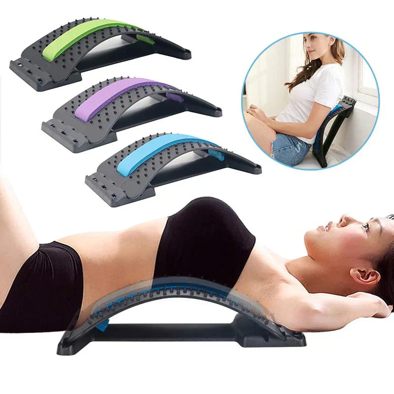 Spinal column stretcher for a relaxing sensation 