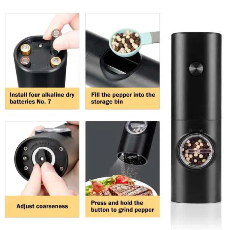 Electric LED Mill – Precise seasoning with one hand 