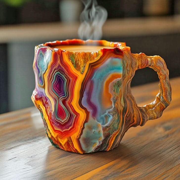 Kaffekopp i mineralglass – Naturlig eleganse 