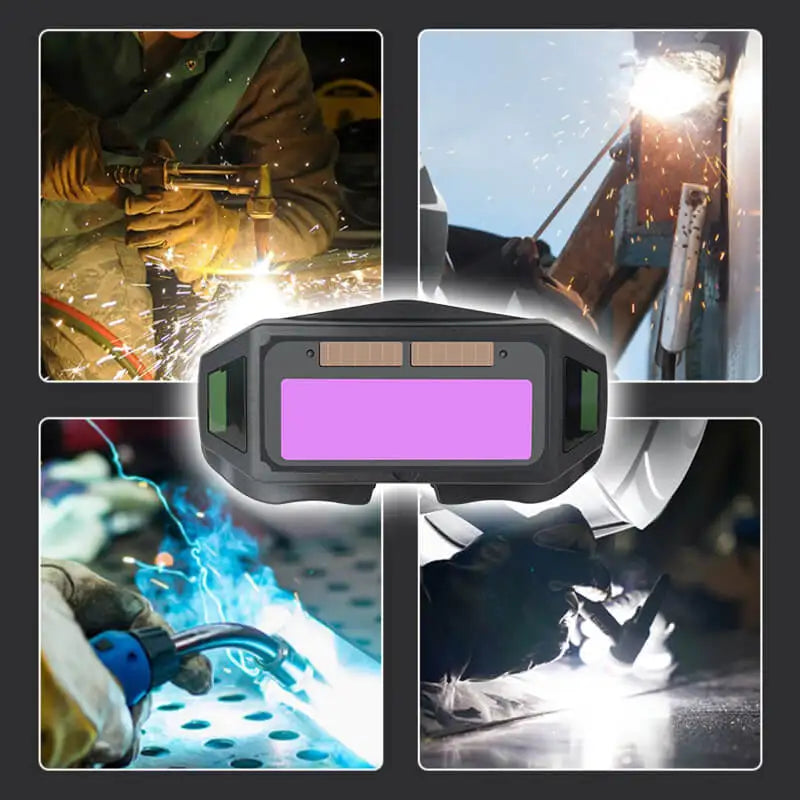 Solcelledæmpende svejsebriller 