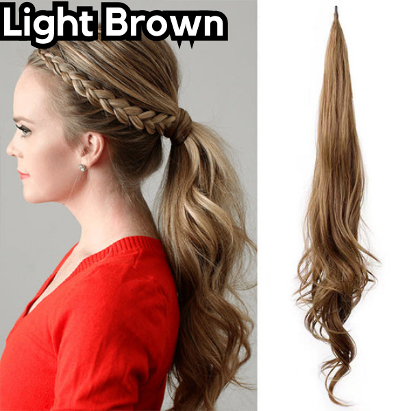 Glamourová prodloužení copu pro chic vzhled 